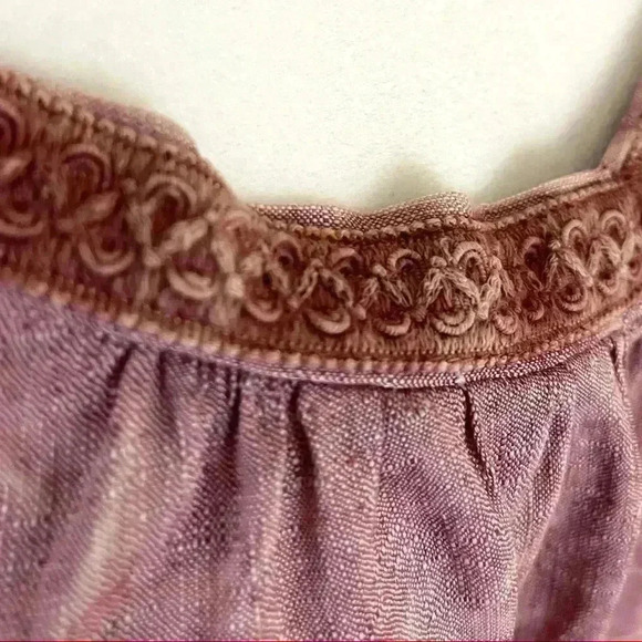 Altar’d State Rayon Blend Boho Cold Shoulder Celtic Batik Blouse Size M - Picture 5 of 13